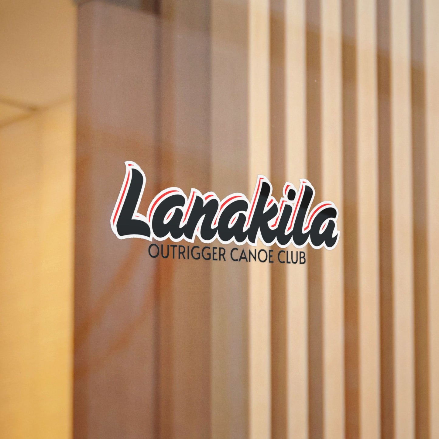 Bestest X Lanakila Die-Cut Stickers - Lanakila Blk/Red/Wht