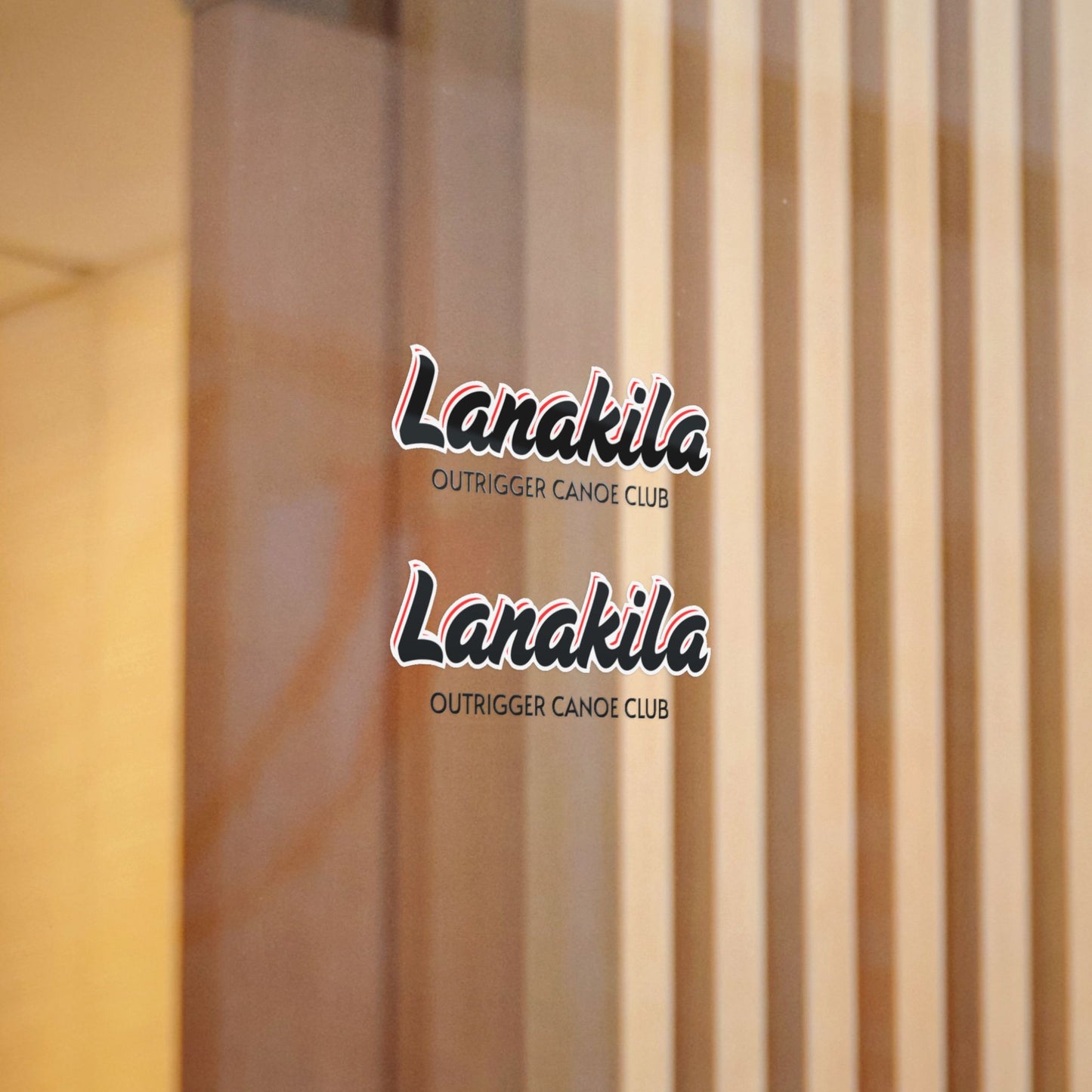 Bestest X Lanakila Die-Cut Stickers - Lanakila Blk/Red/Wht
