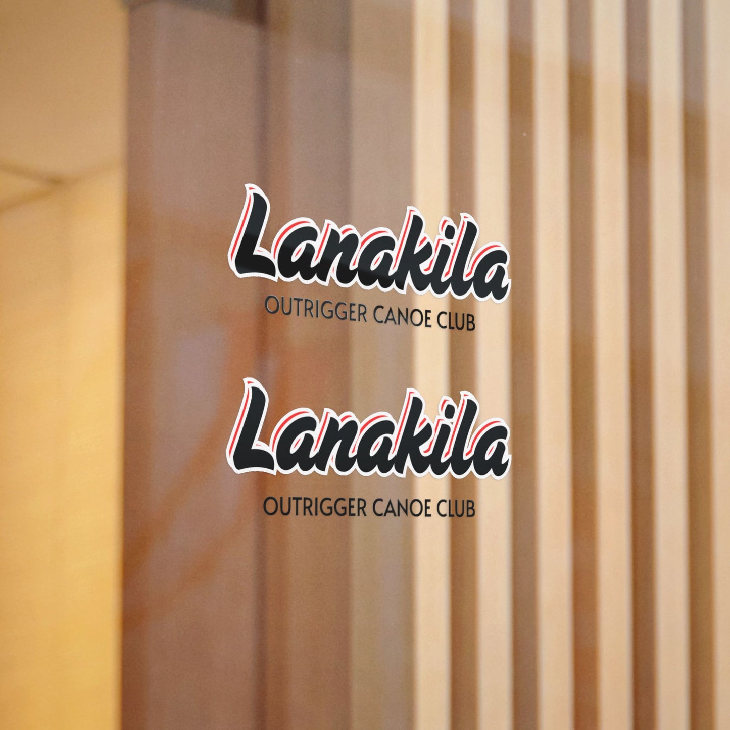 Bestest X Lanakila Die-Cut Stickers - Lanakila Blk/Red/Wht
