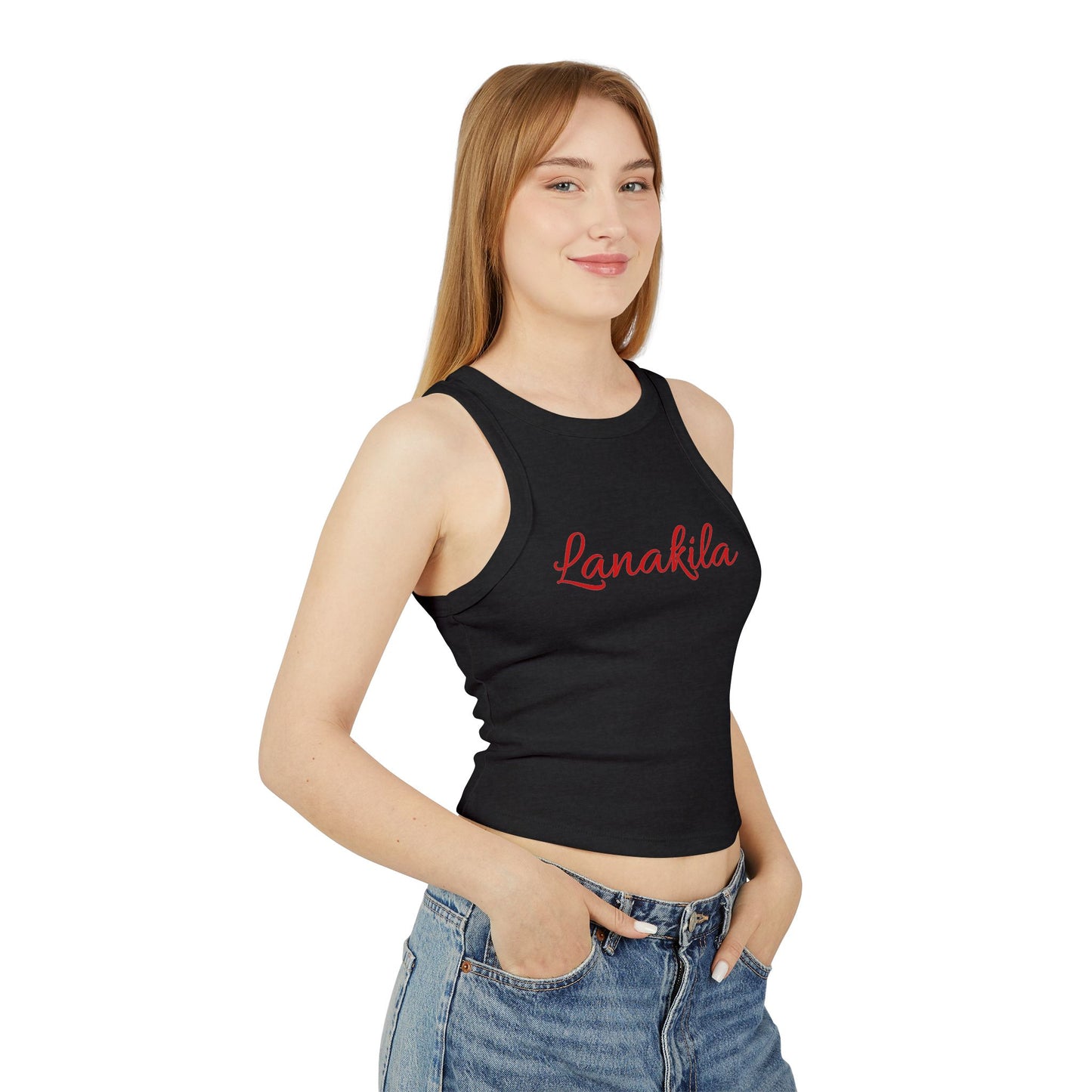 Bestest X Lanakila Women's Micro Rib Racer Tank Top