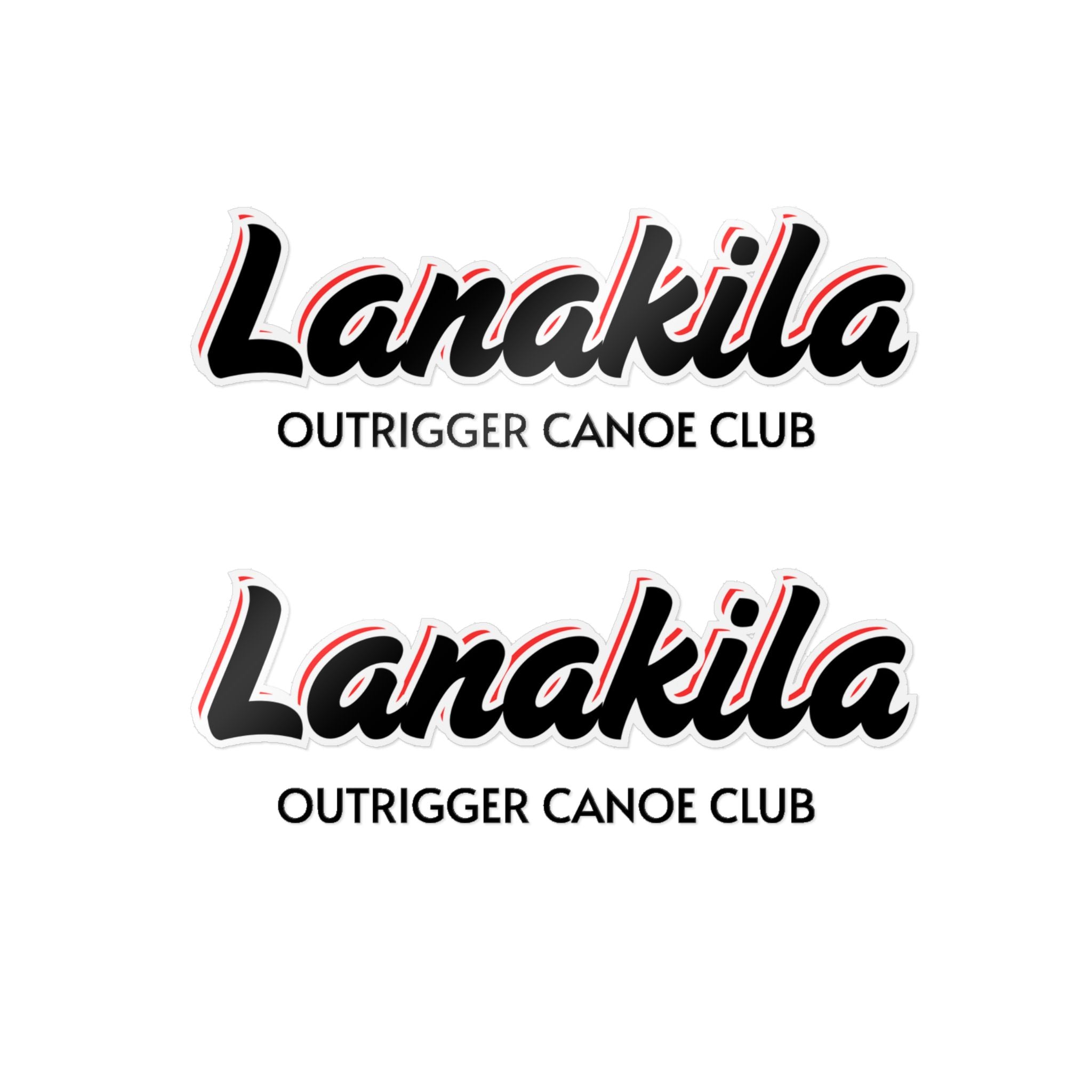 Bestest X Lanakila [Die-Cut Stickers] - Lanakila Blk/Red/Wht