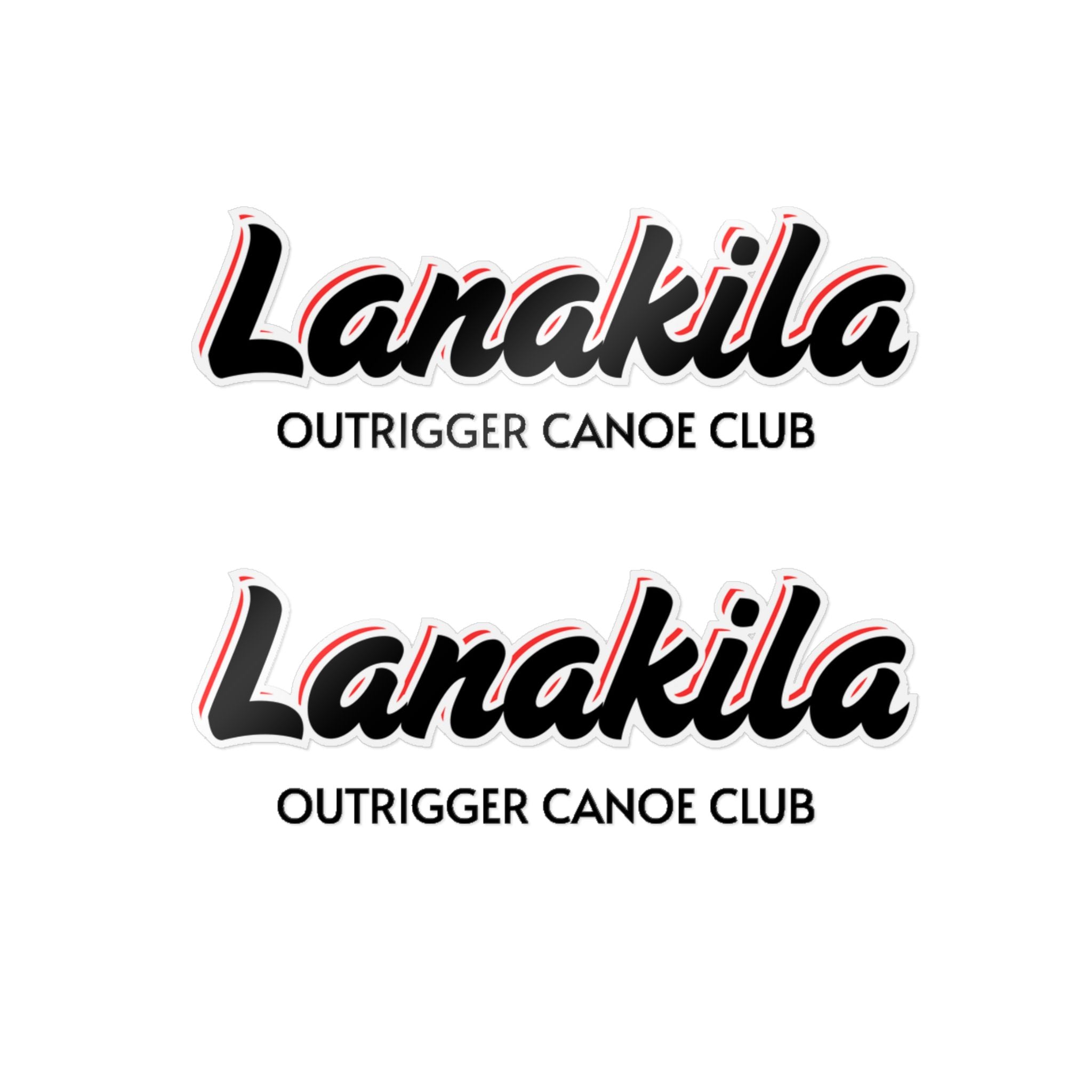 Bestest X Lanakila [Die-Cut Stickers] - Lanakila Blk/Red/Wht