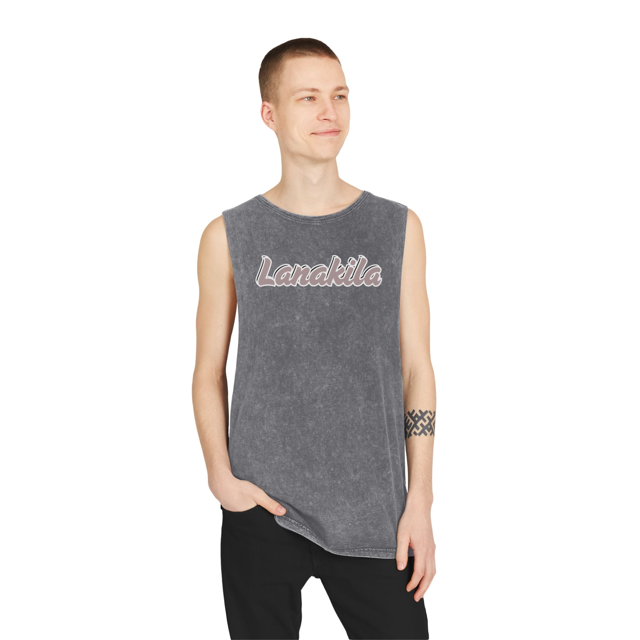 Bestest X Lanakila [Tank] Muscle Tee Acid Wash