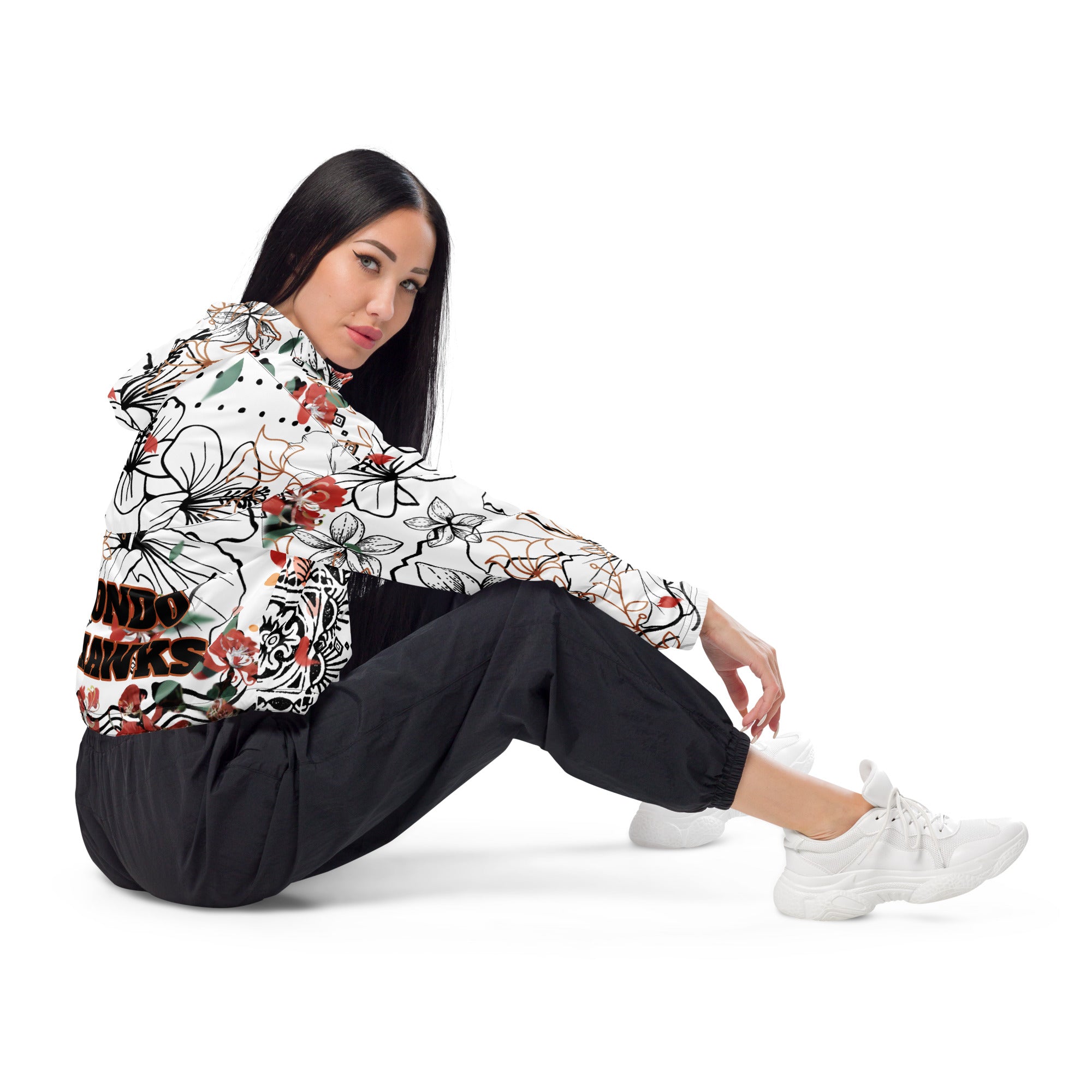 Bestest X Seahawks Women’s cropped windbreaker