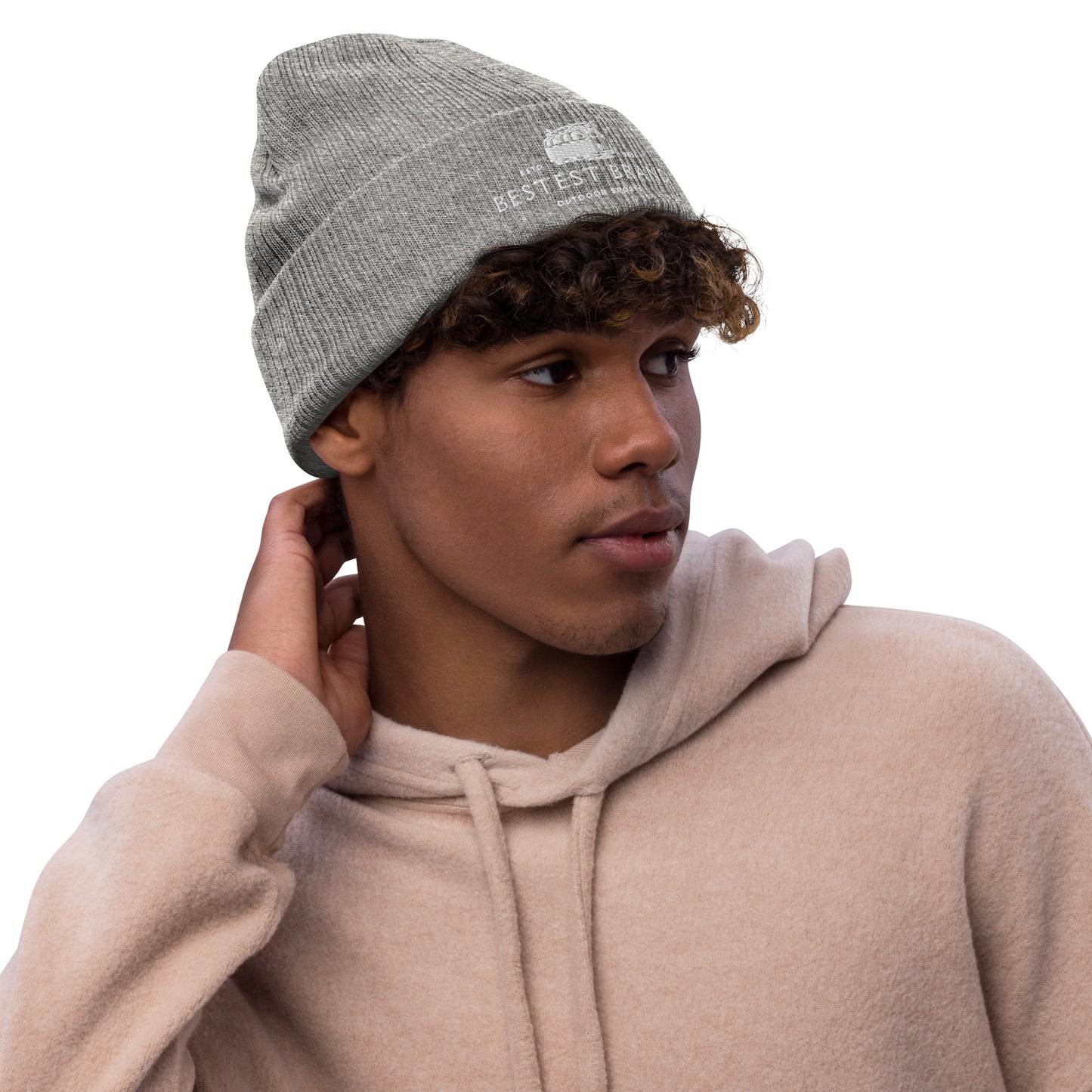 Bestest X Affirmations Ribbed knit beanie