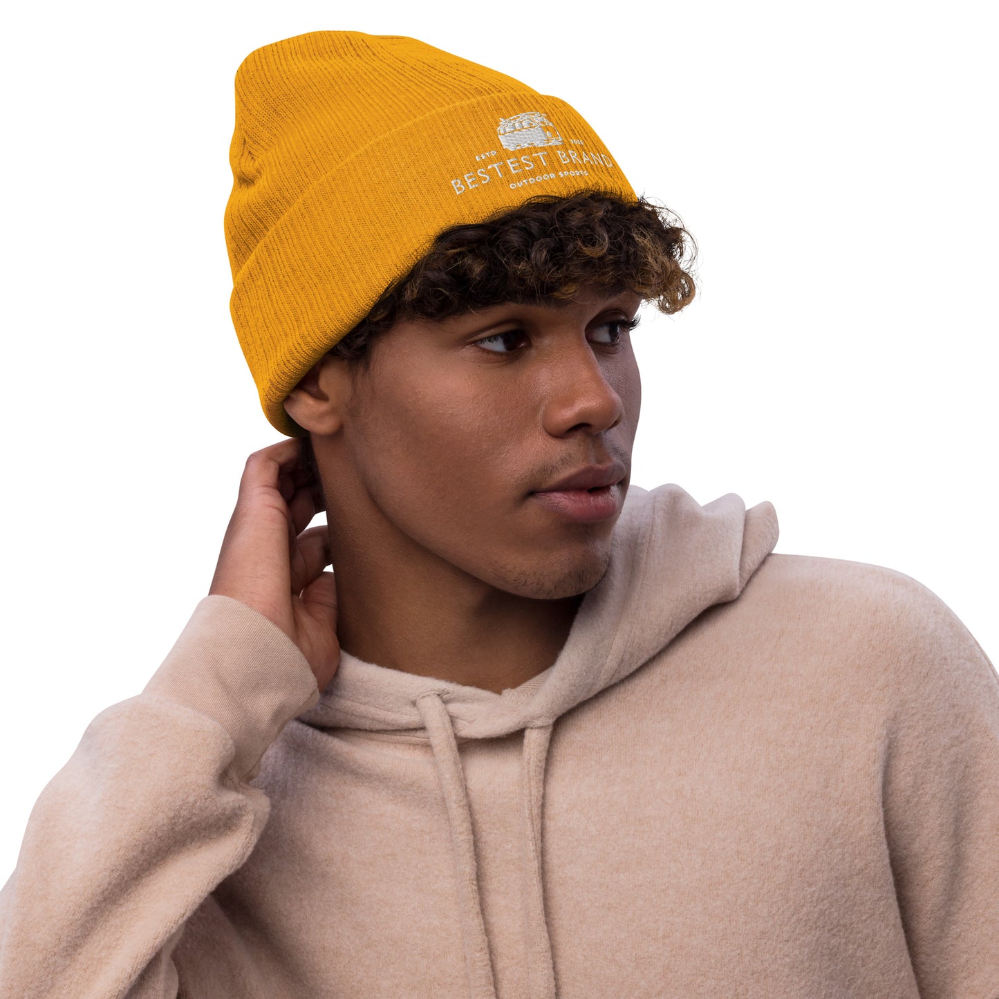 Bestest X Affirmations Ribbed knit beanie