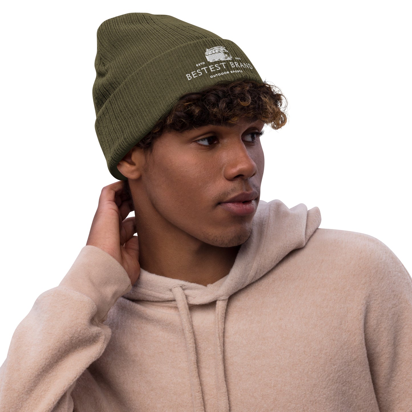 Bestest X Affirmations Ribbed knit beanie