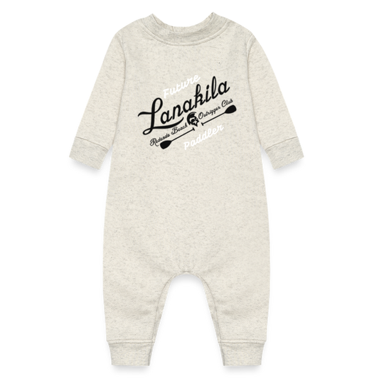 Bestest X Lanakila Baby Fleece One Piece - heather oatmeal