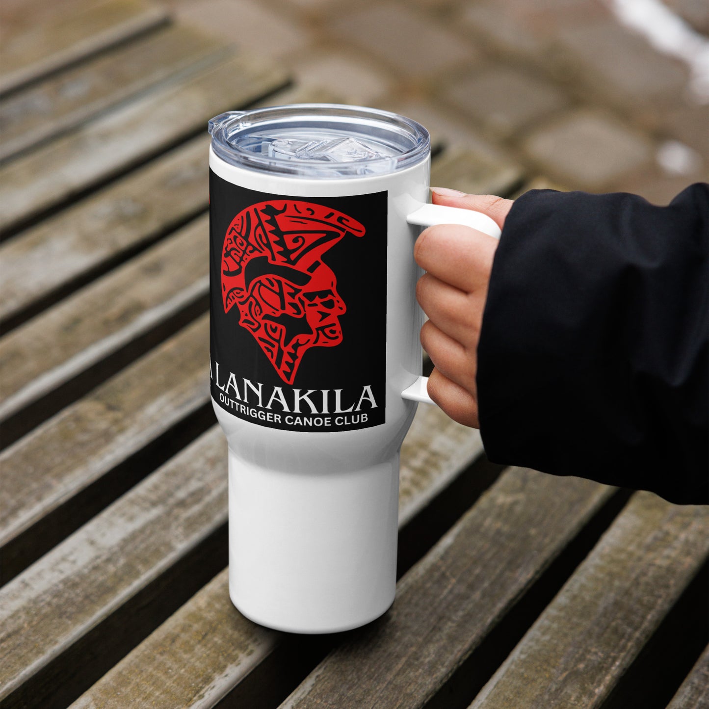 Bestest X Lanakila Travel mug with a handle