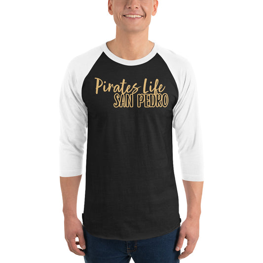 Bestest X San Pedro 3/4 sleeve raglan shirt