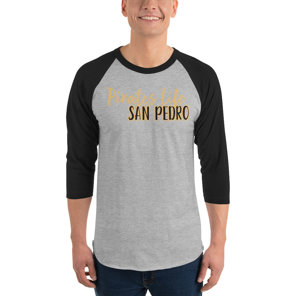 Bestest X San Pedro 3/4 sleeve raglan shirt