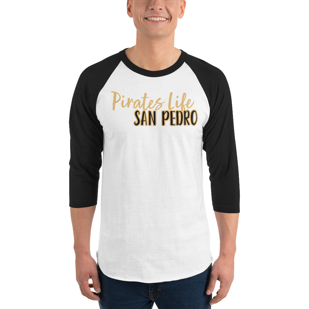 Bestest X San Pedro 3/4 sleeve raglan shirt