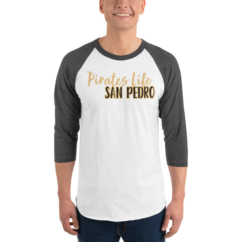 Bestest X San Pedro 3/4 sleeve raglan shirt