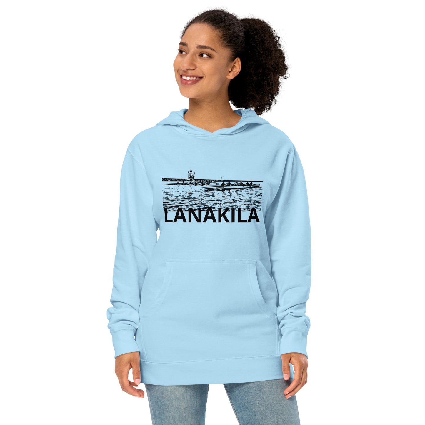 Bestest X Lanakila Unisex midweight pastel hoodie by Independent Trading