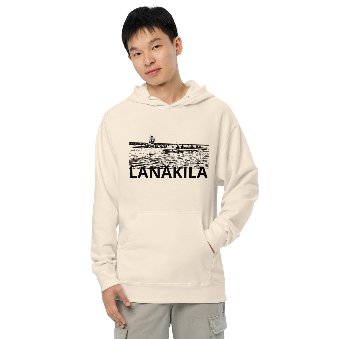 Bestest X Lanakila Unisex midweight pastel hoodie by Independent Trading