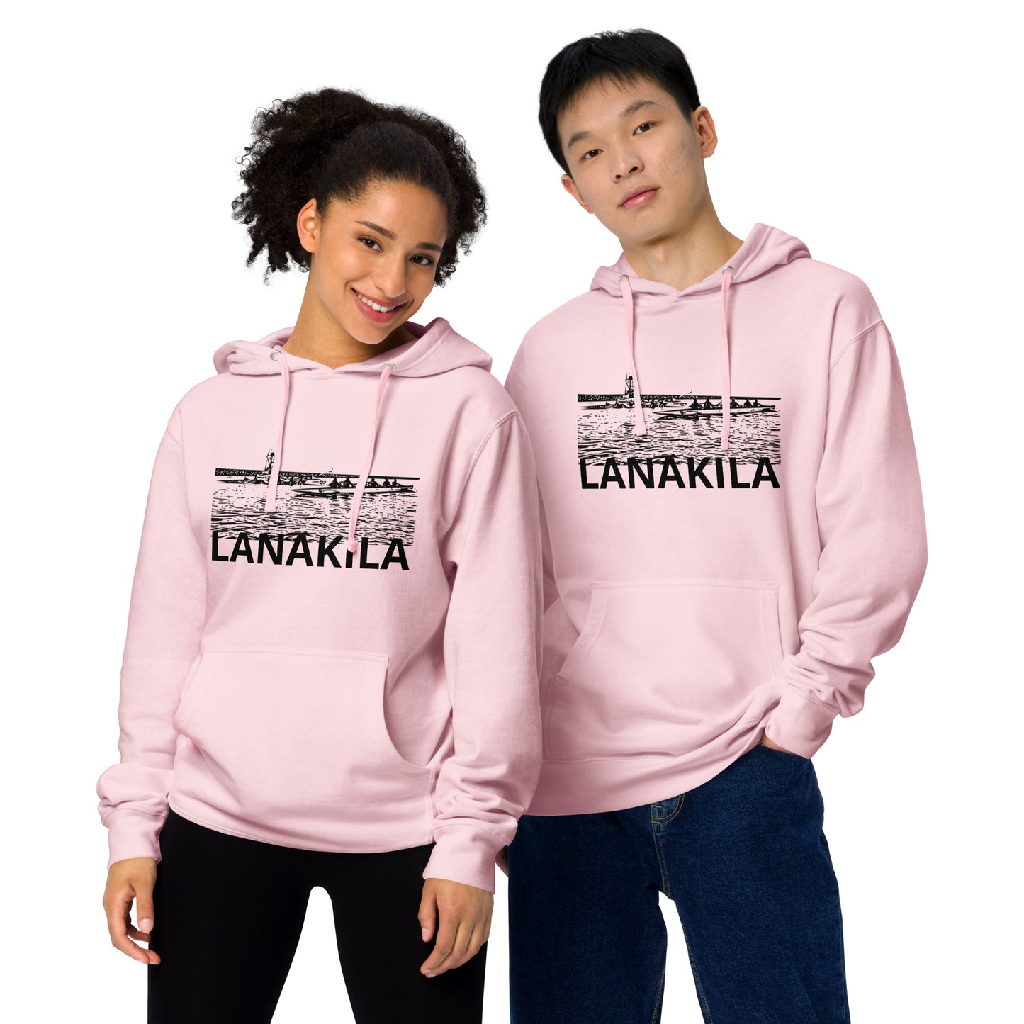 Bestest X Lanakila Unisex midweight pastel hoodie by Independent Trading