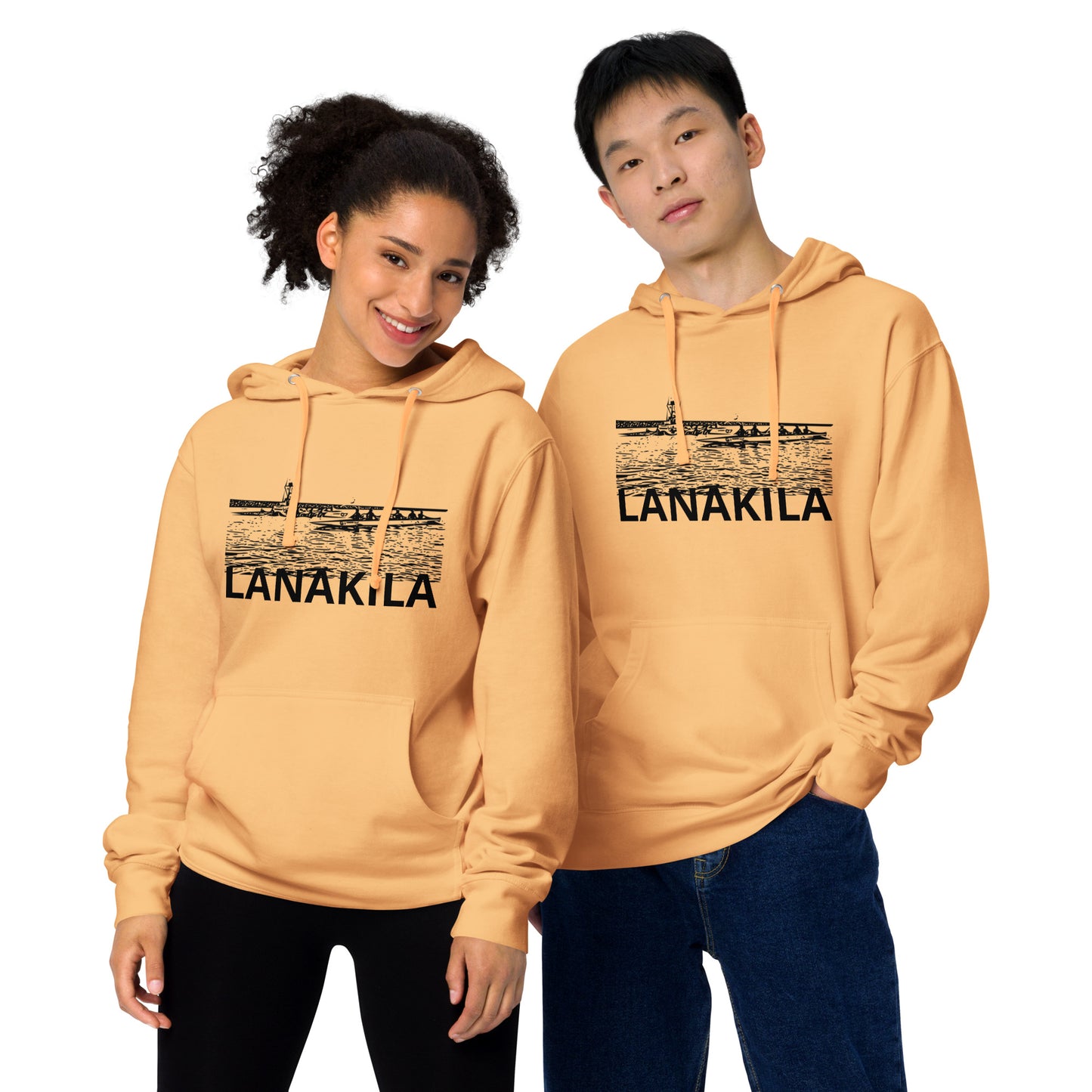 Bestest X Lanakila Unisex midweight pastel hoodie by Independent Trading