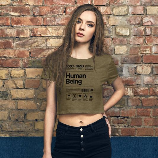 Bestest X Affirmations Human Women’s Crop Tee