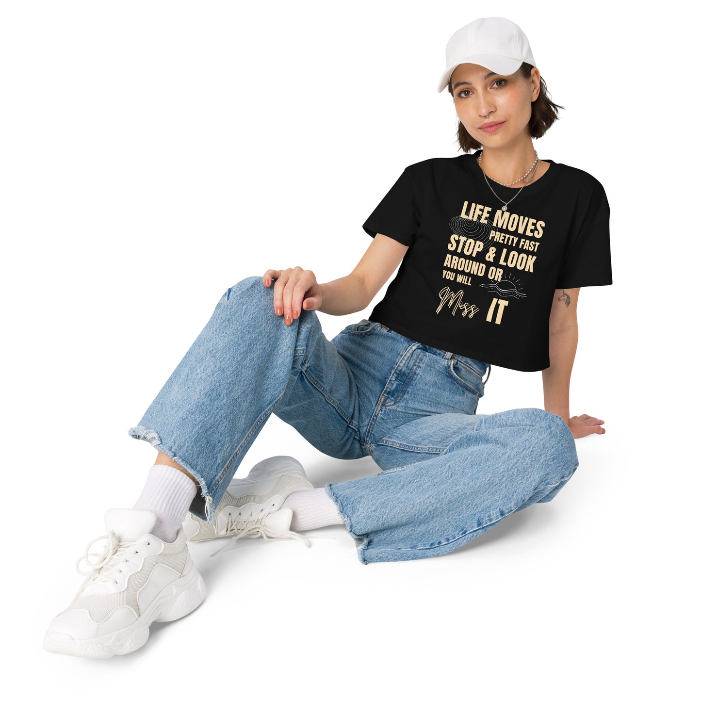 Bestest X Affirmations Look around Women’s crop top