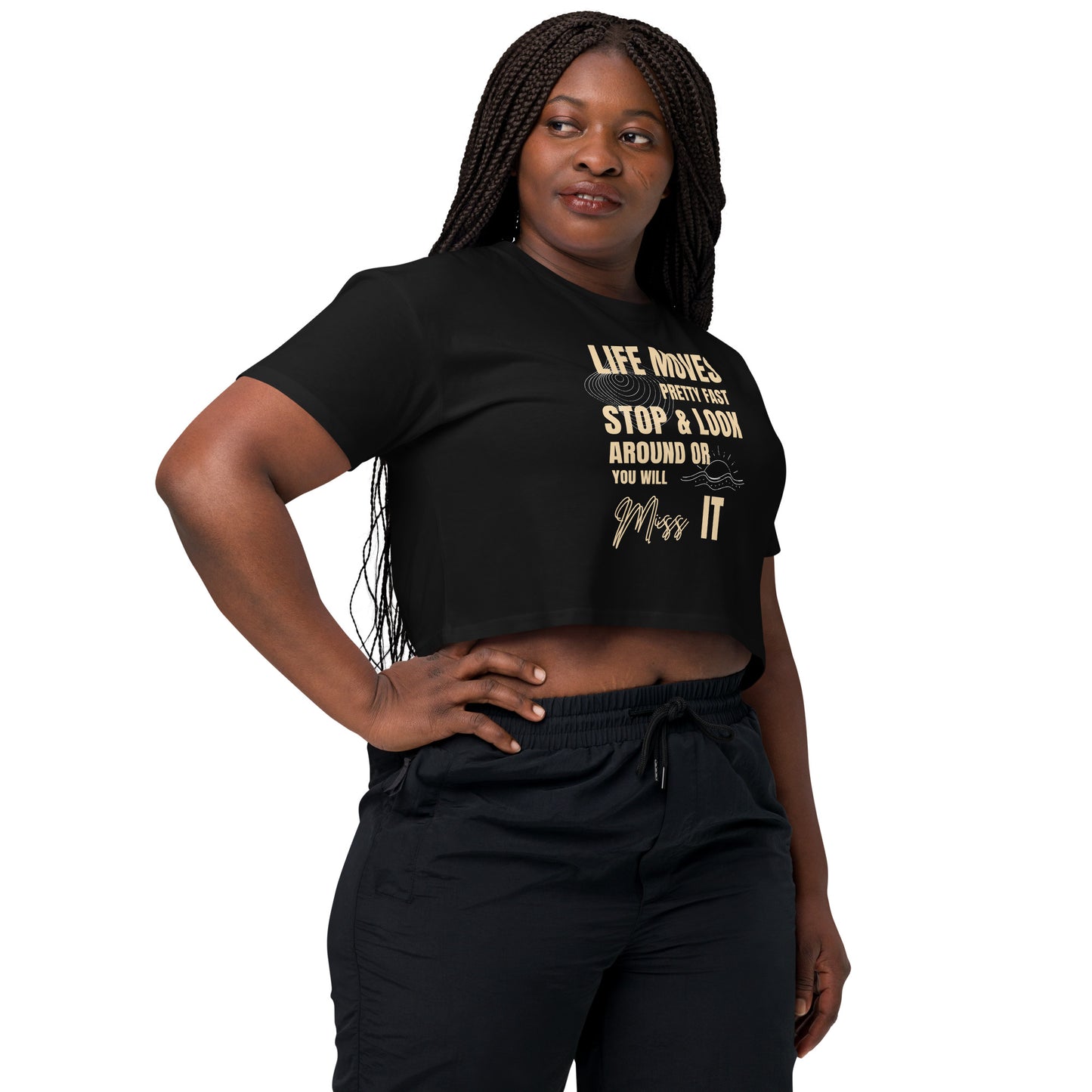 Bestest X Affirmations Look around Women’s crop top