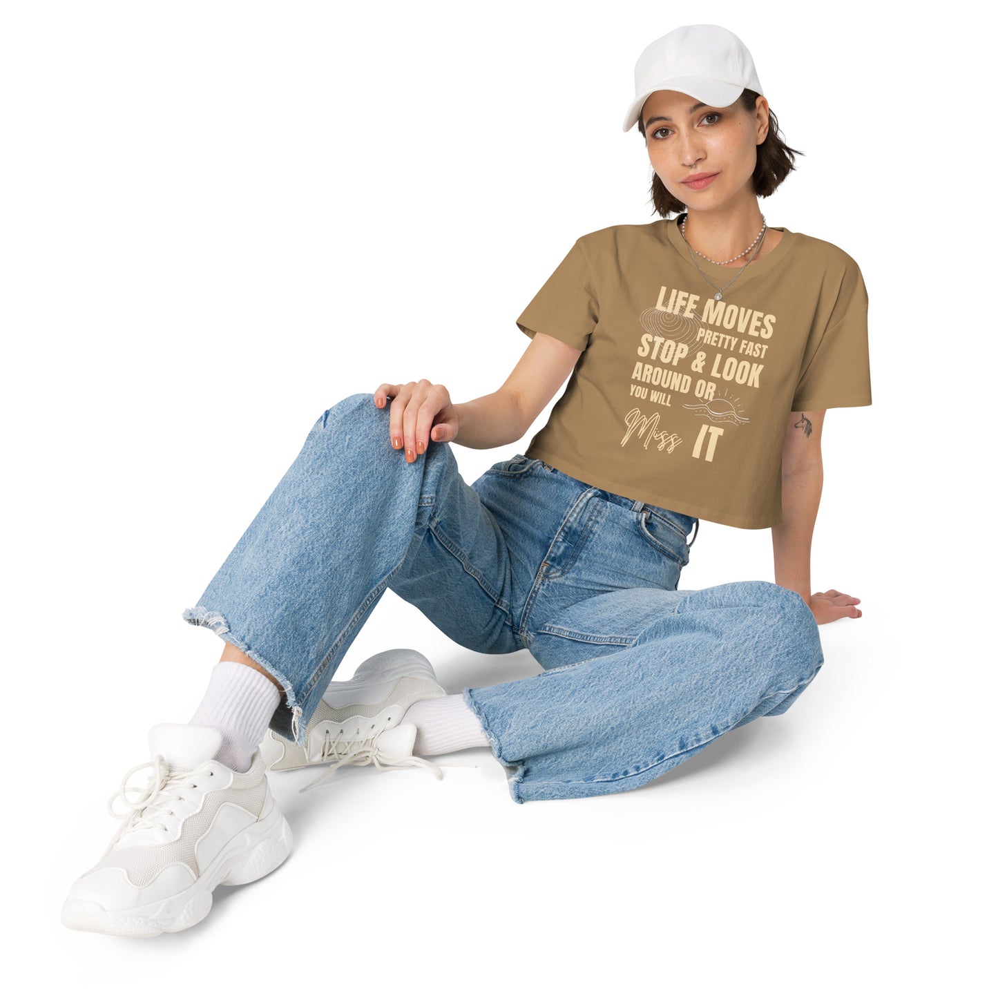 Bestest X Affirmations Look around Women’s crop top