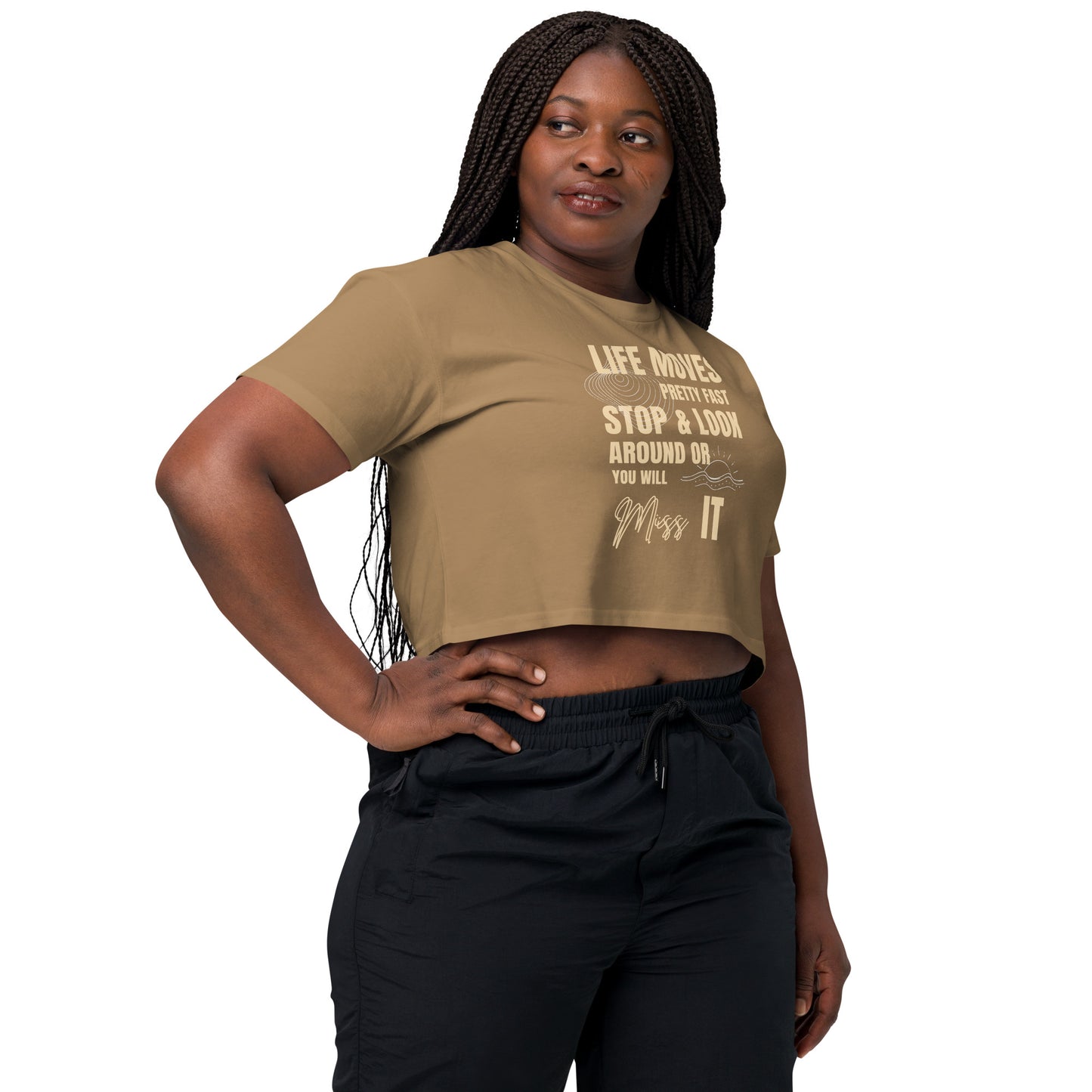 Bestest X Affirmations Look around Women’s crop top