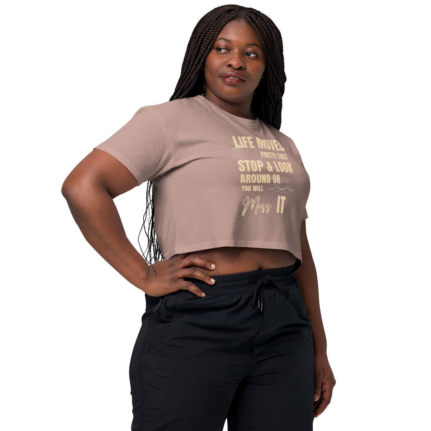 Bestest X Affirmations Look around Women’s crop top