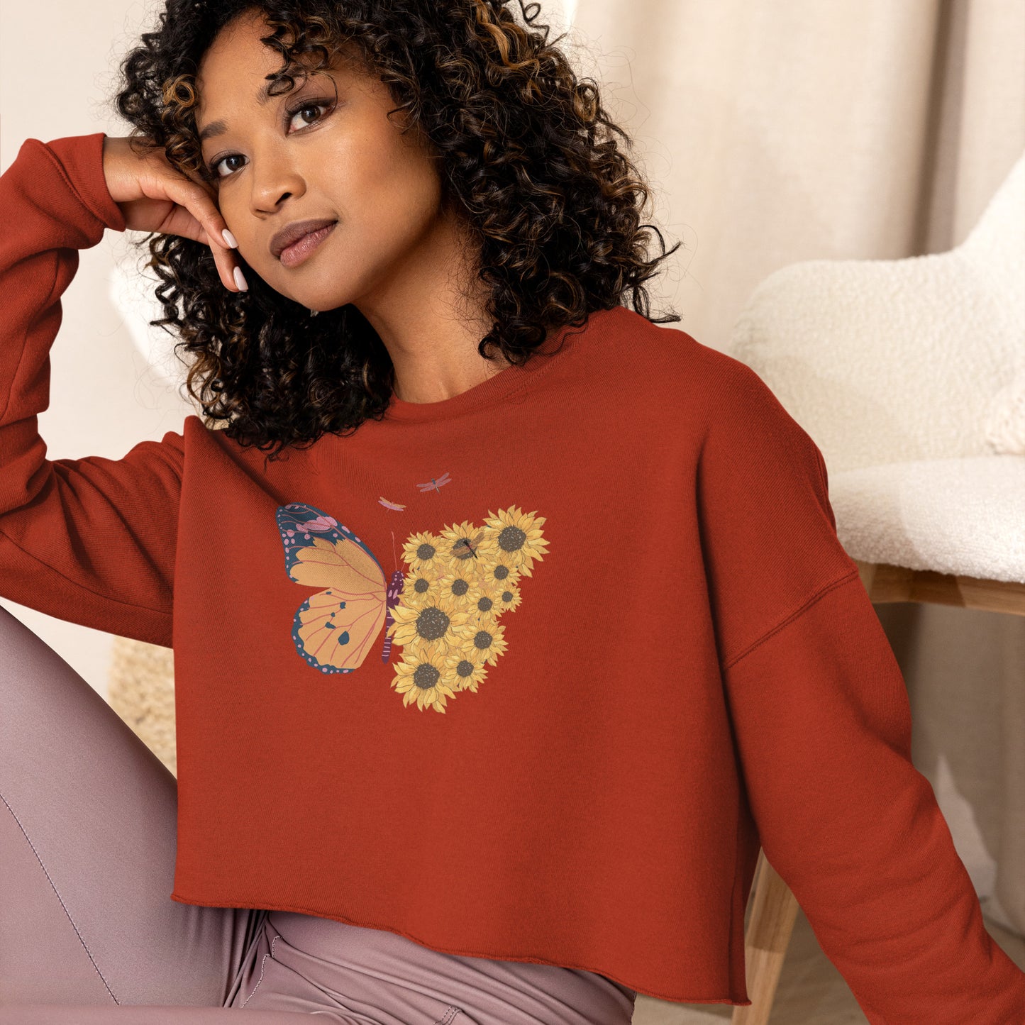 Bestest X Affirmations Crop Sweatshirt