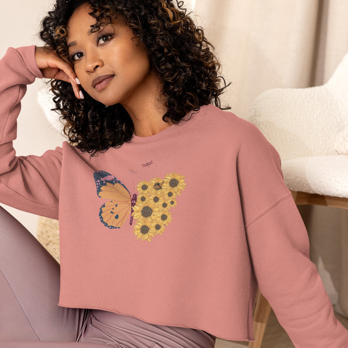 Bestest X Affirmations Crop Sweatshirt