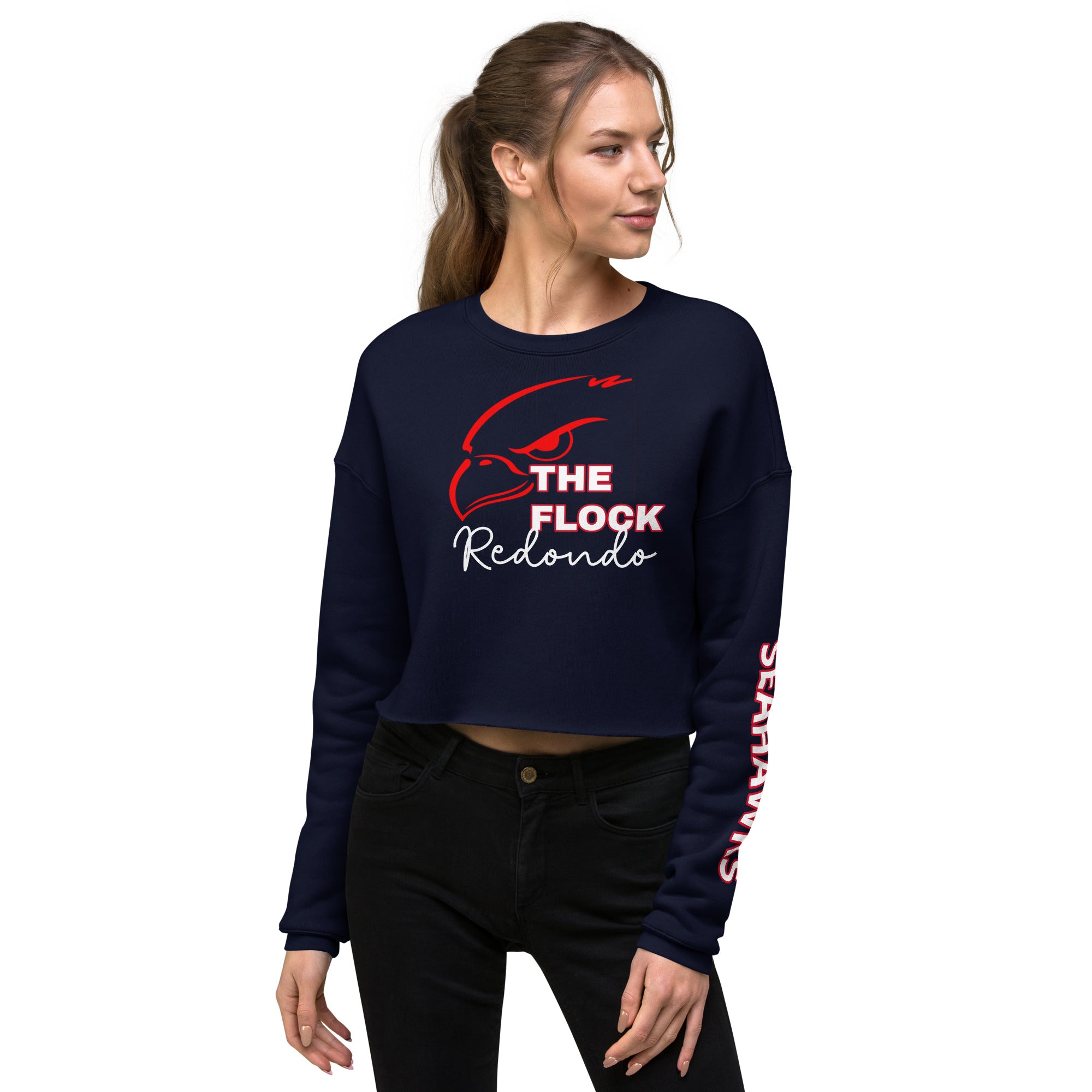 Bestest X Seahawks Crop Sweatshirt