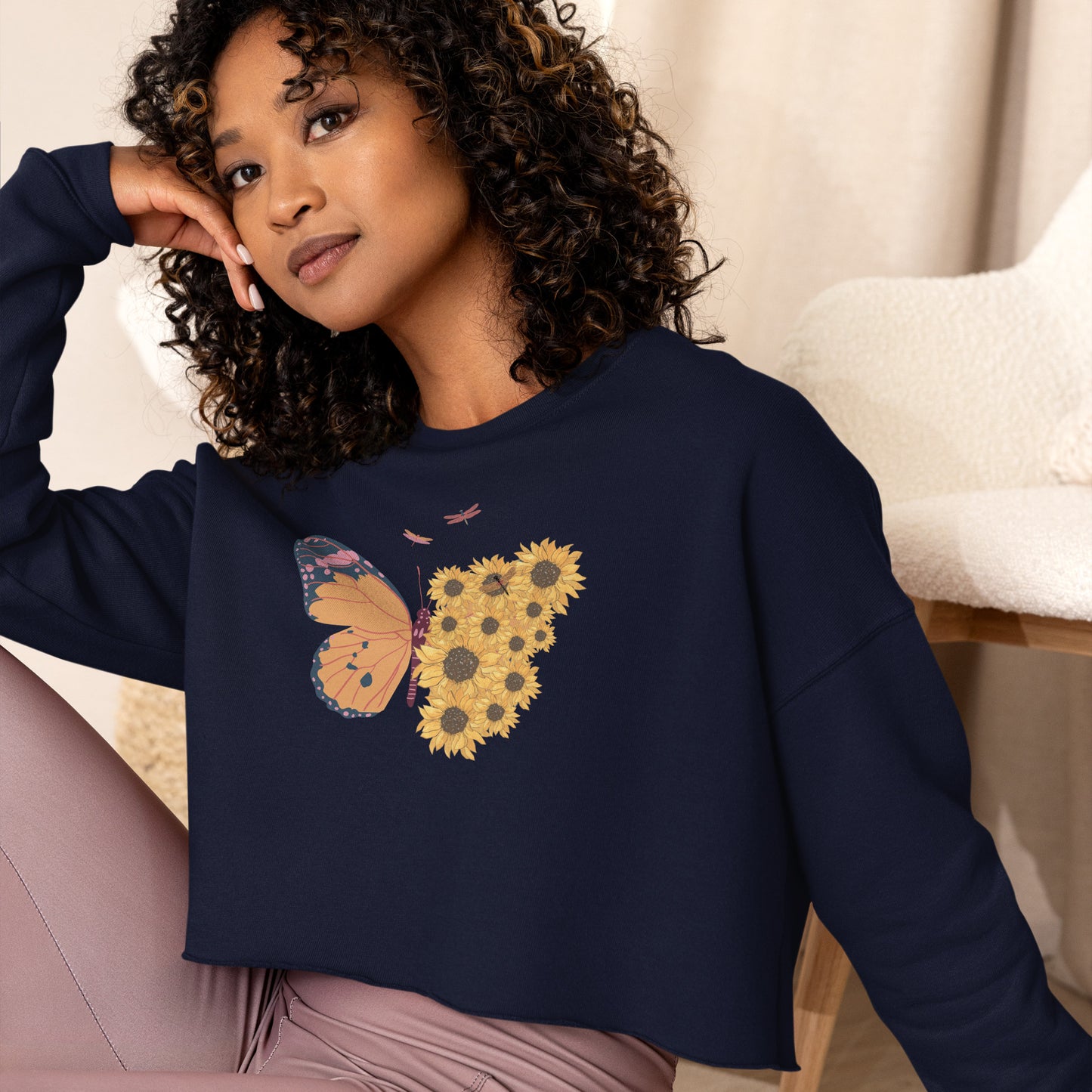 Bestest X Affirmations Crop Sweatshirt